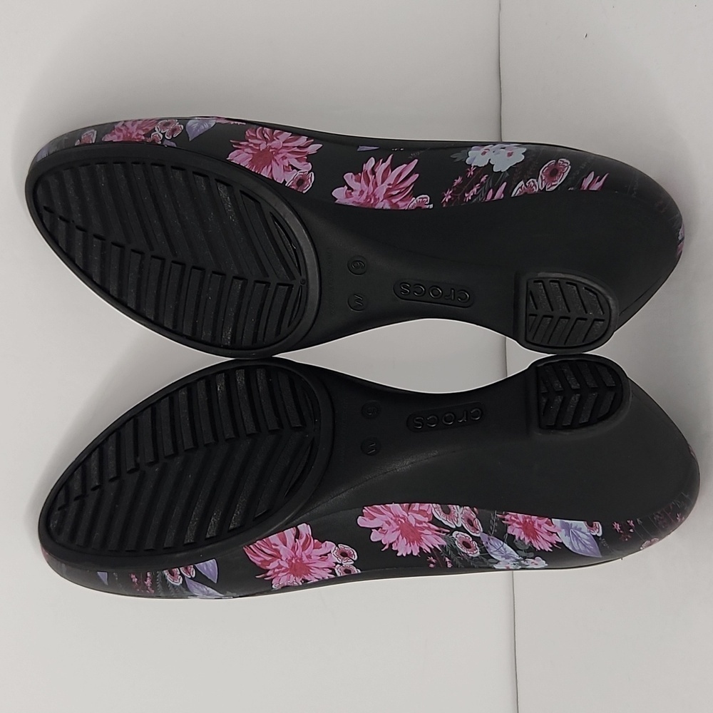 Crocs Lina floral wedge shoes - Picture 6 of 7